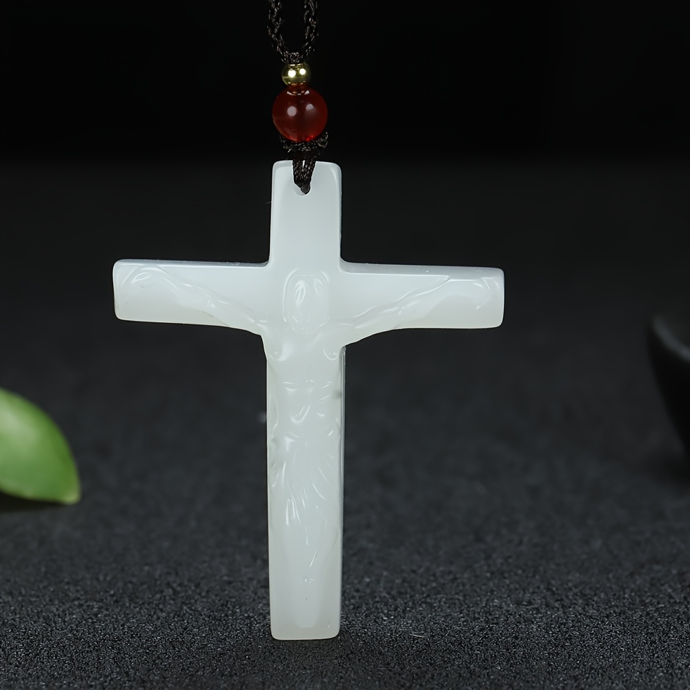 Ethnic-Style Cross Pendant Necklace for Unisex, Gift Accessory